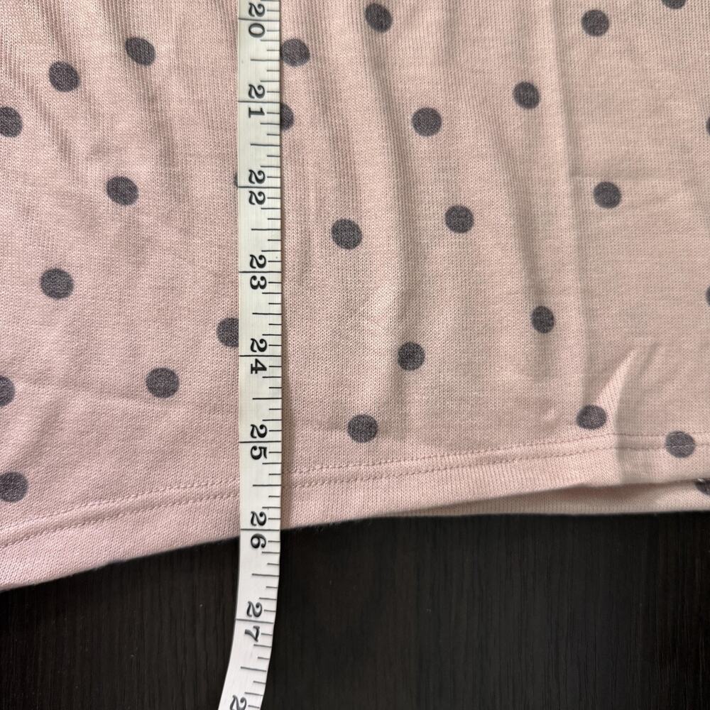 Soft Surroundings Top Womens Large XL Polka Dot Tunic Light Pink Rayon Blend - Picture 9 of 10